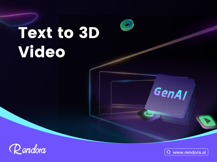 rendora text to 3d video